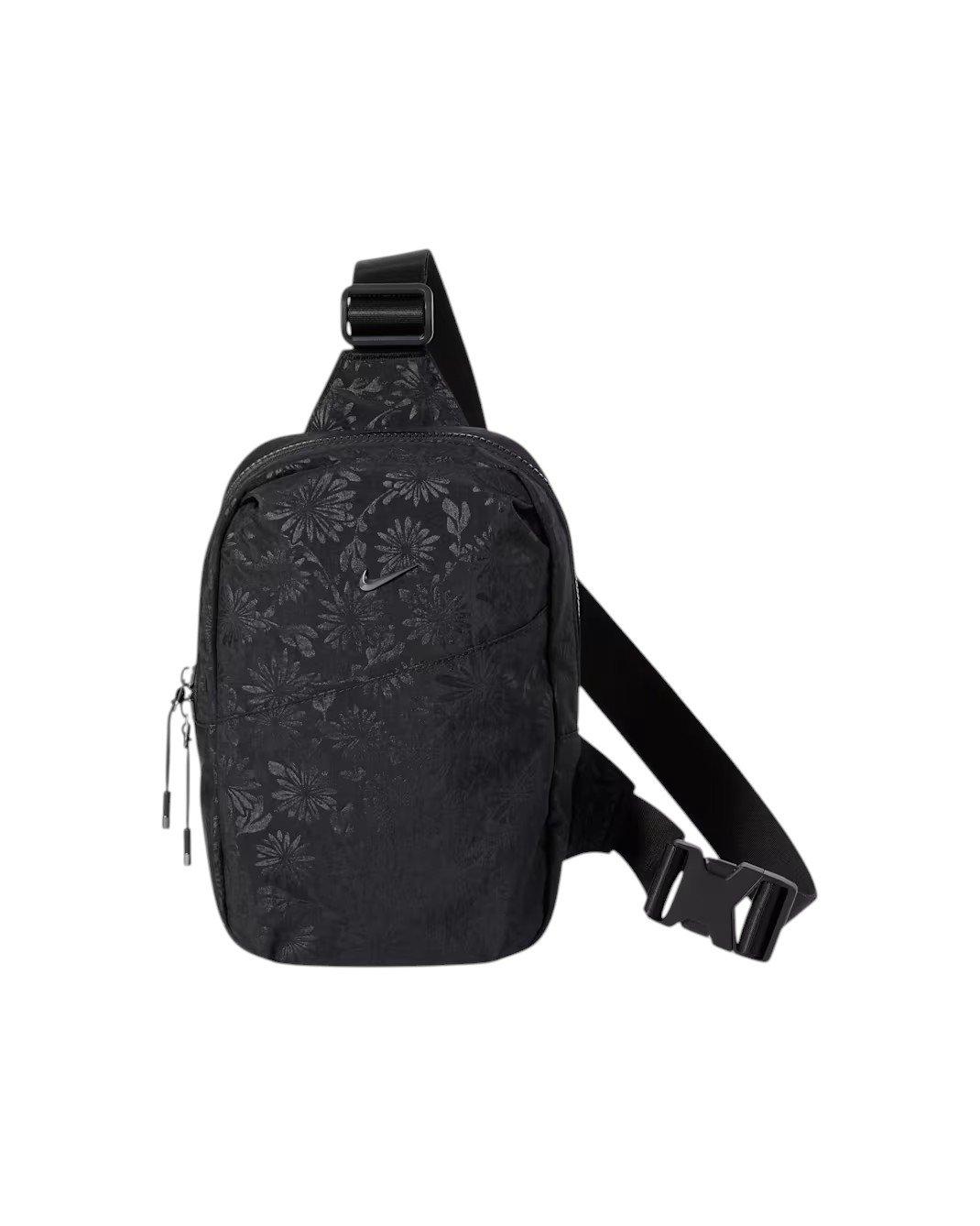 Nike Aura Floral Cross-Body Bag - Black - BLACK